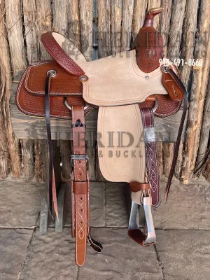 13" Sheridan Youth Ranch Saddle Basket/Chey Roll