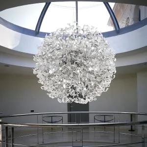 170Cm White Ribbon Chandelier