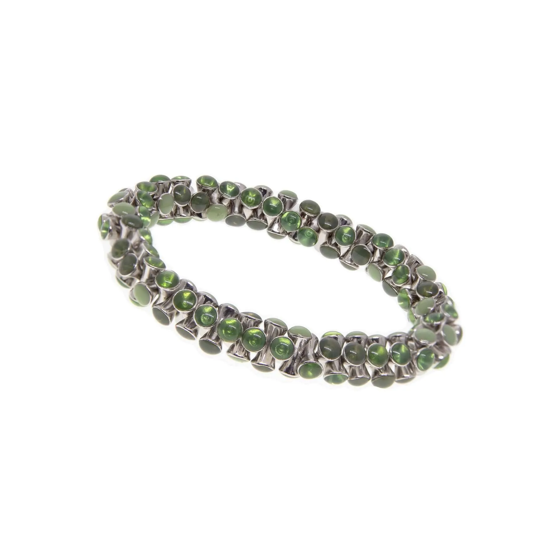 1928 Jewelry Multi Green Stretch Bracelet