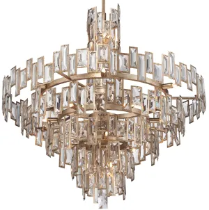 21 Light Crystal Chandelier With A Luxor Gold Finish