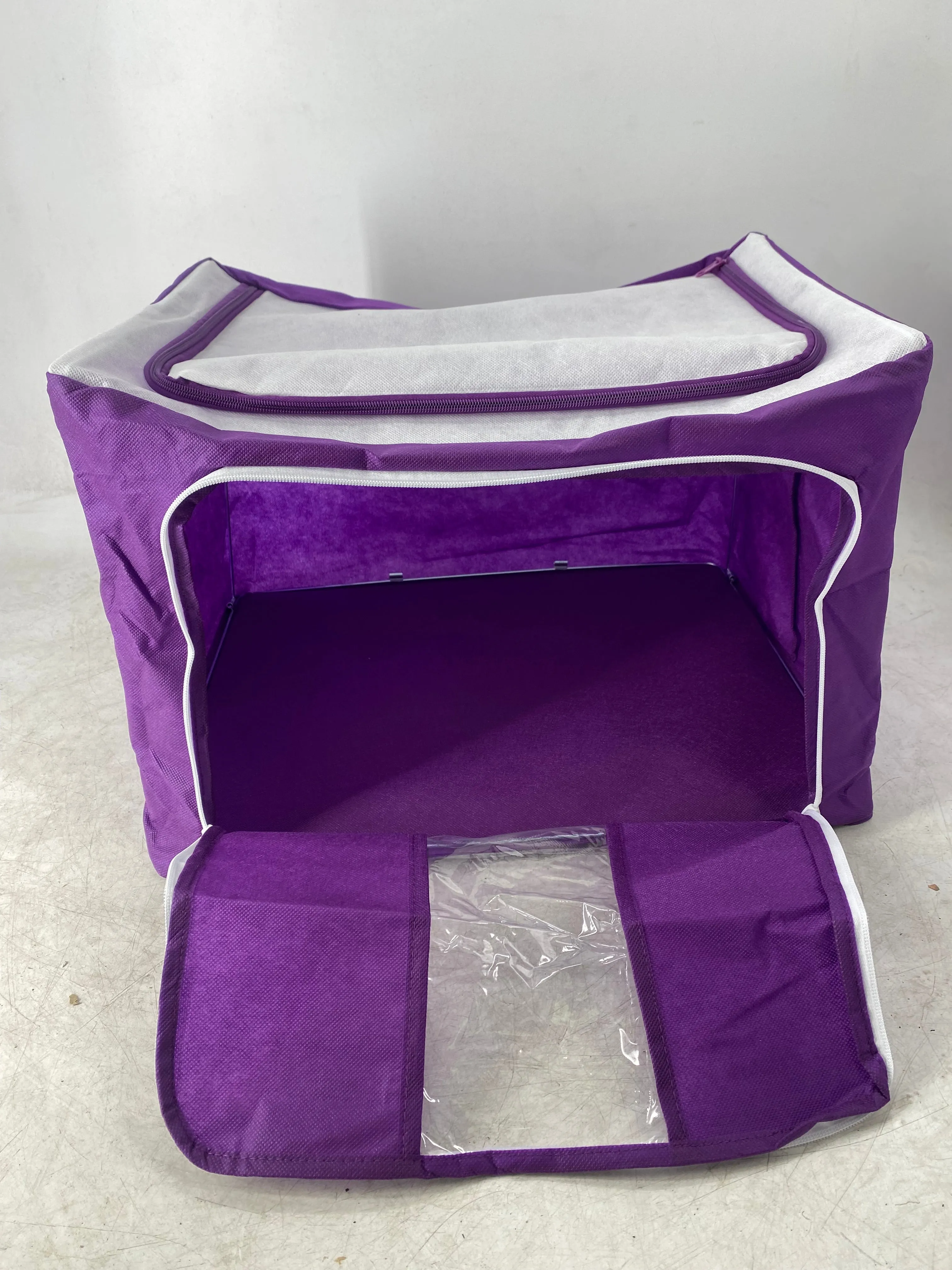 51Cm X 34Cm Foldable Clothing Storage Bags Organizer Ha-37 Purple