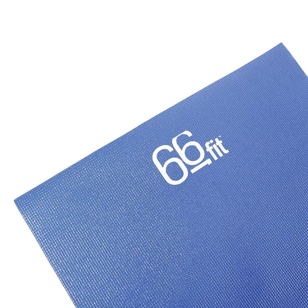 66fit Yoga Mat Plus  Blue - With Carry Bag