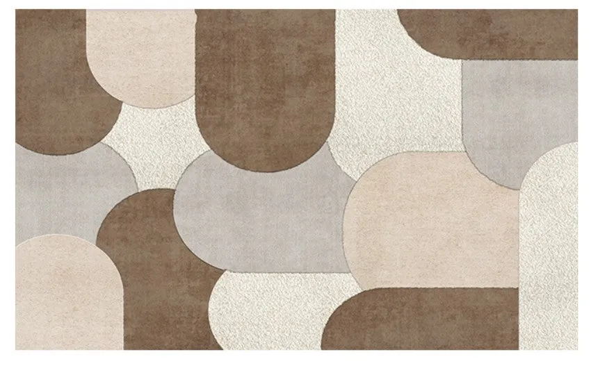 Abstract Geometric Modern Rugs, Contemporary Modern Rugs for Bedroom, Modern Rugs for Dining Room