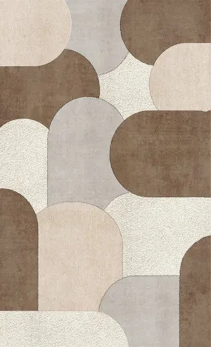 Abstract Geometric Modern Rugs, Contemporary Modern Rugs for Bedroom, Modern Rugs for Dining Room