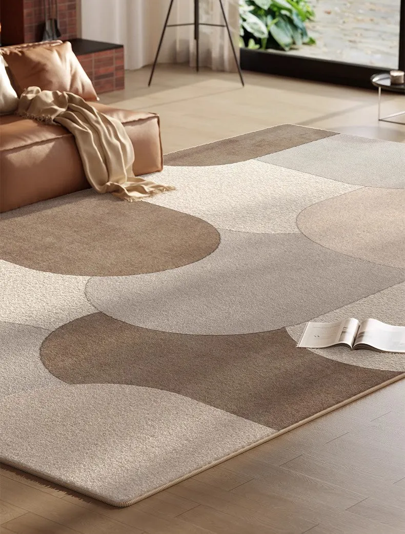 Abstract Geometric Modern Rugs, Contemporary Modern Rugs for Bedroom, Modern Rugs for Dining Room