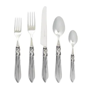 Aladdin Antique Light Gray Five-Piece Place Setting