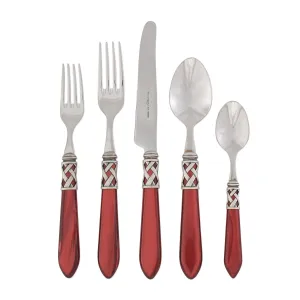 Aladdin Antique Red Five-Piece Place Setting