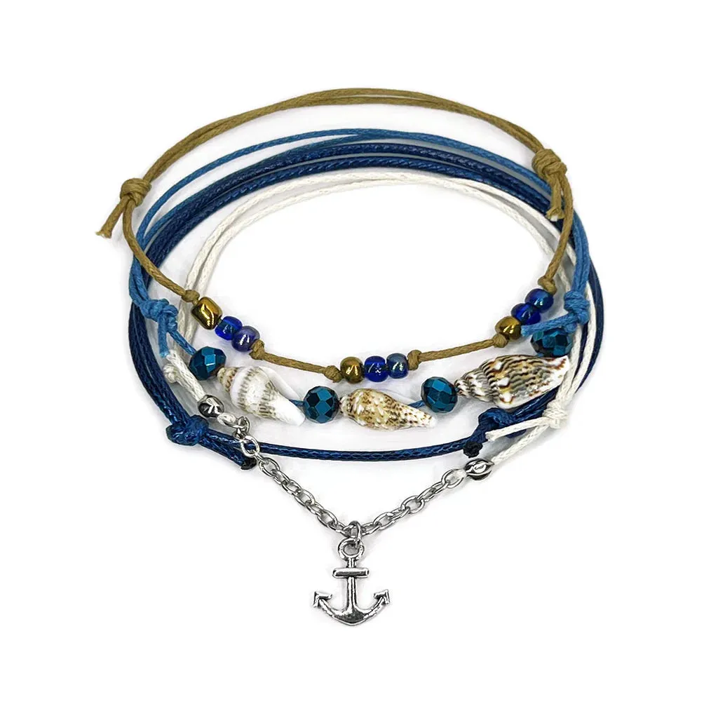 Anchor Bracelet Set