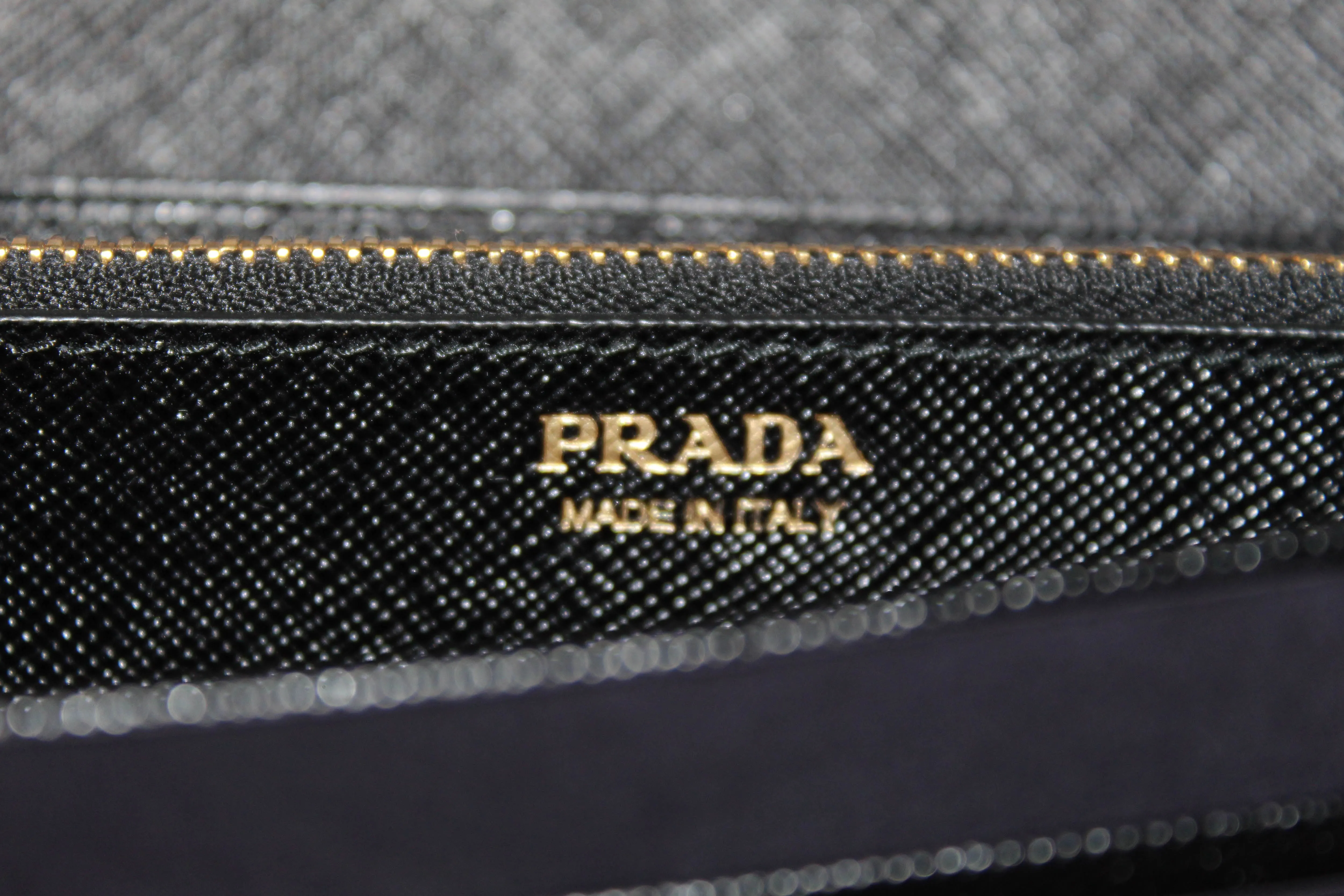 Authentic New Prada Black Saffiano Leather Long Wallet 1MH132