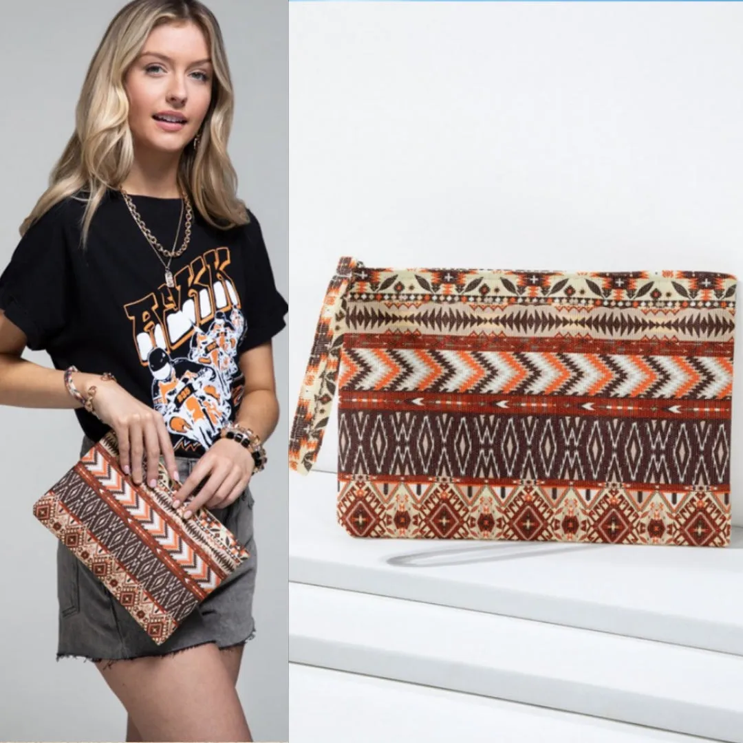 Aztec Clutch Bag