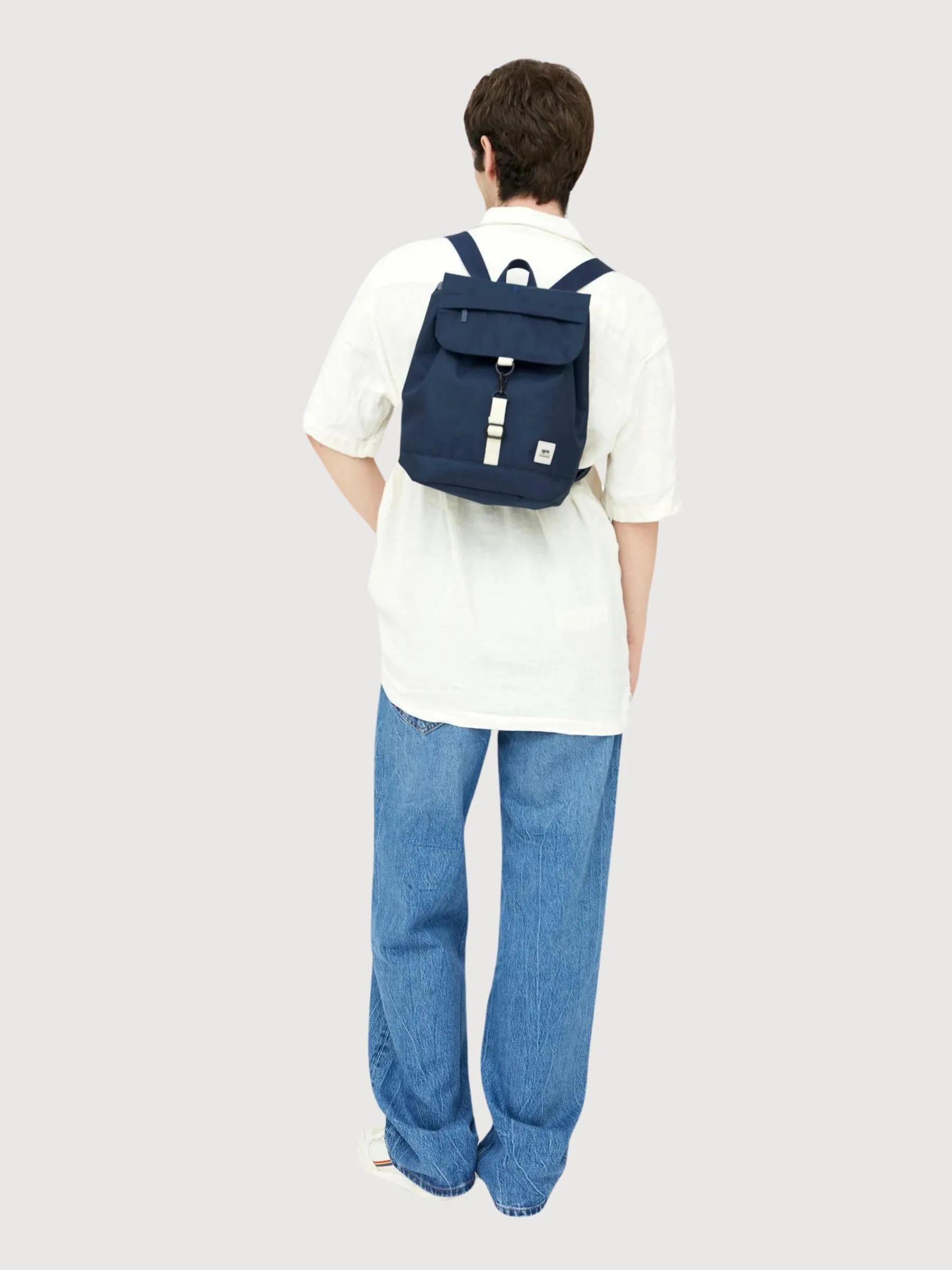 Backpack Scout Mini Navy Recycled Polyester | Lefrik