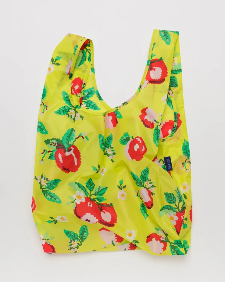 Baggu Reusable Foldable Bags - Needlepoint Apple