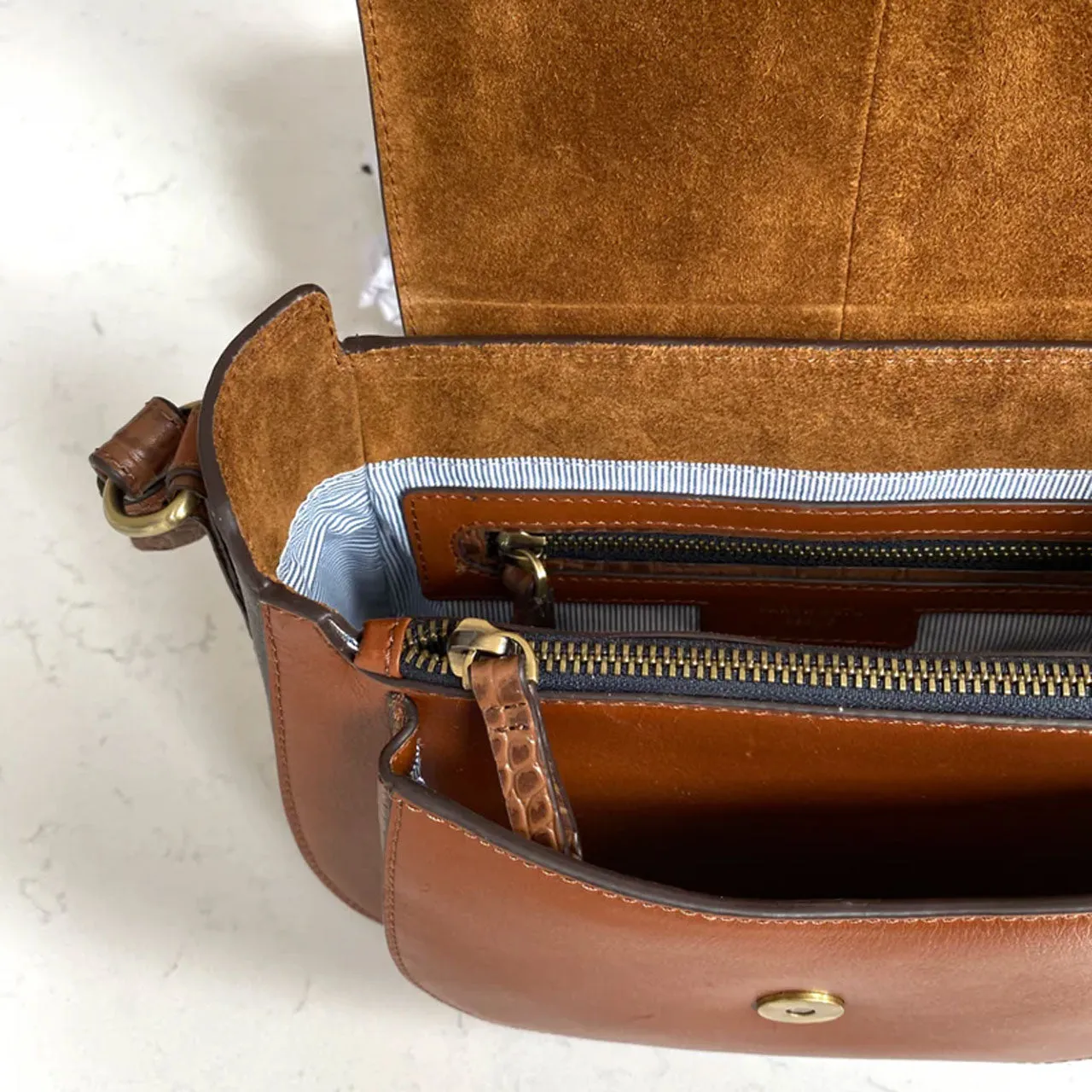 Barkworth Reeve Belton Leather Saddle Bag