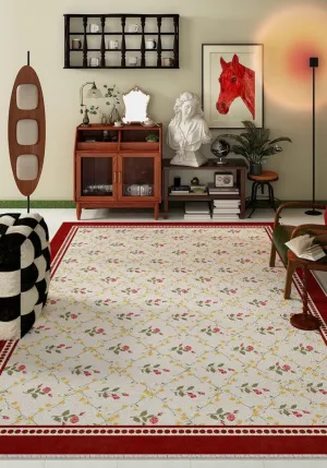 Bedroom Modern Rugs, Flower Pattern Modern Rugs for Farmhouse , Modern Rugs for Dining Room, Modern Rugs for Living Room