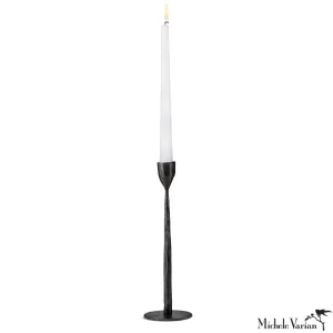 Blackened Taper Candle Holder 10.6 inch