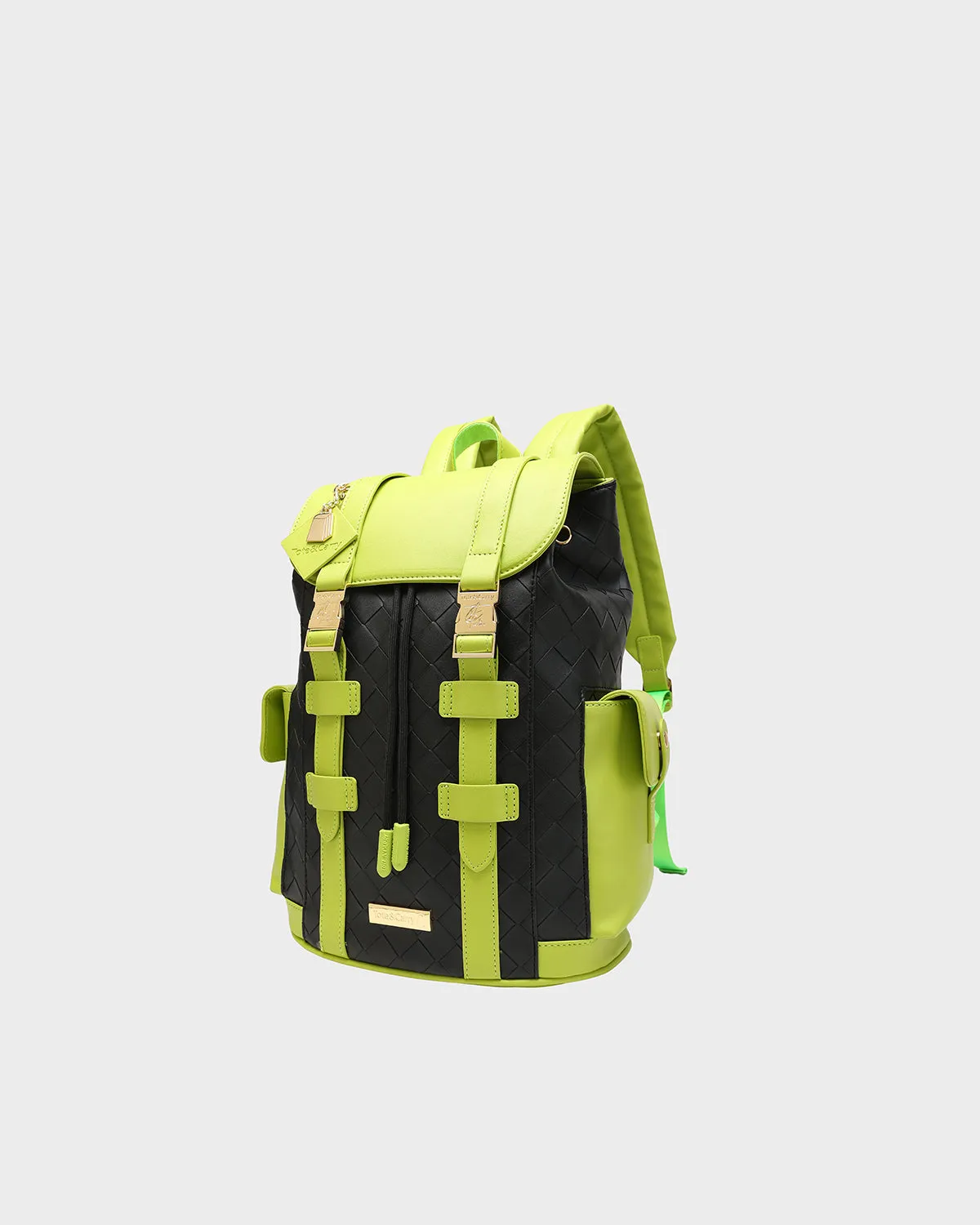 Bodega Explorer Kid's Backpack in Black & Slyme