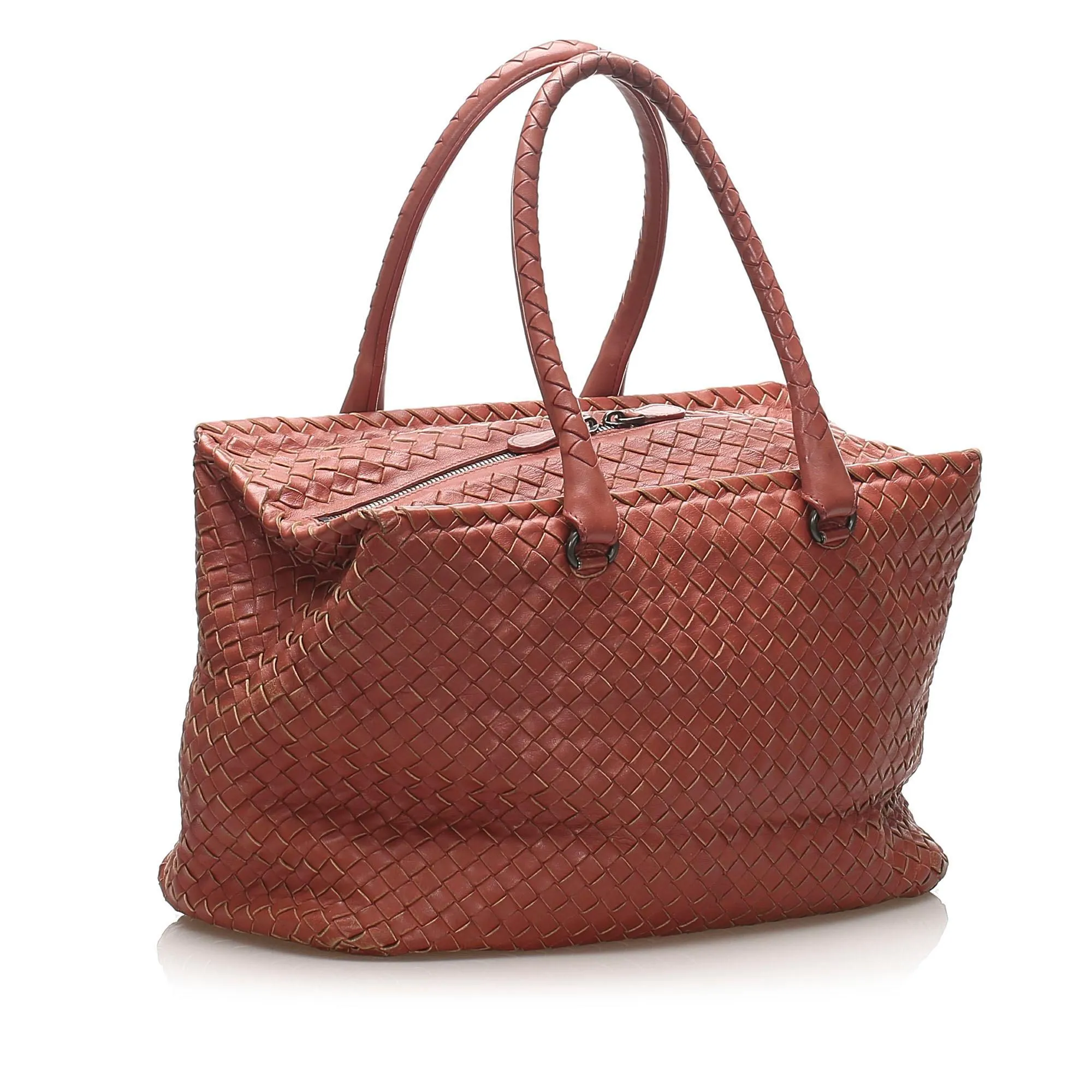 Bottega Veneta Intrecciato Leather Tote (SHG-12350)