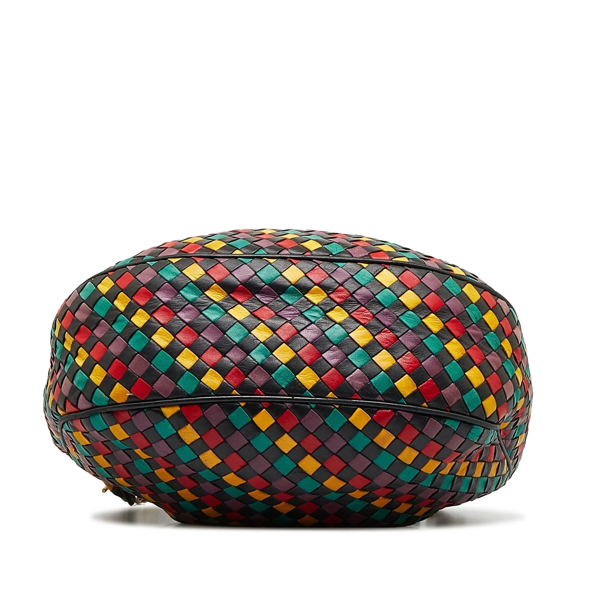 Bottega Veneta Intrecciato Multicolor Bucket (SHG-3YshaE)