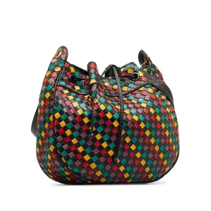 Bottega Veneta Intrecciato Multicolor Bucket (SHG-3YshaE)