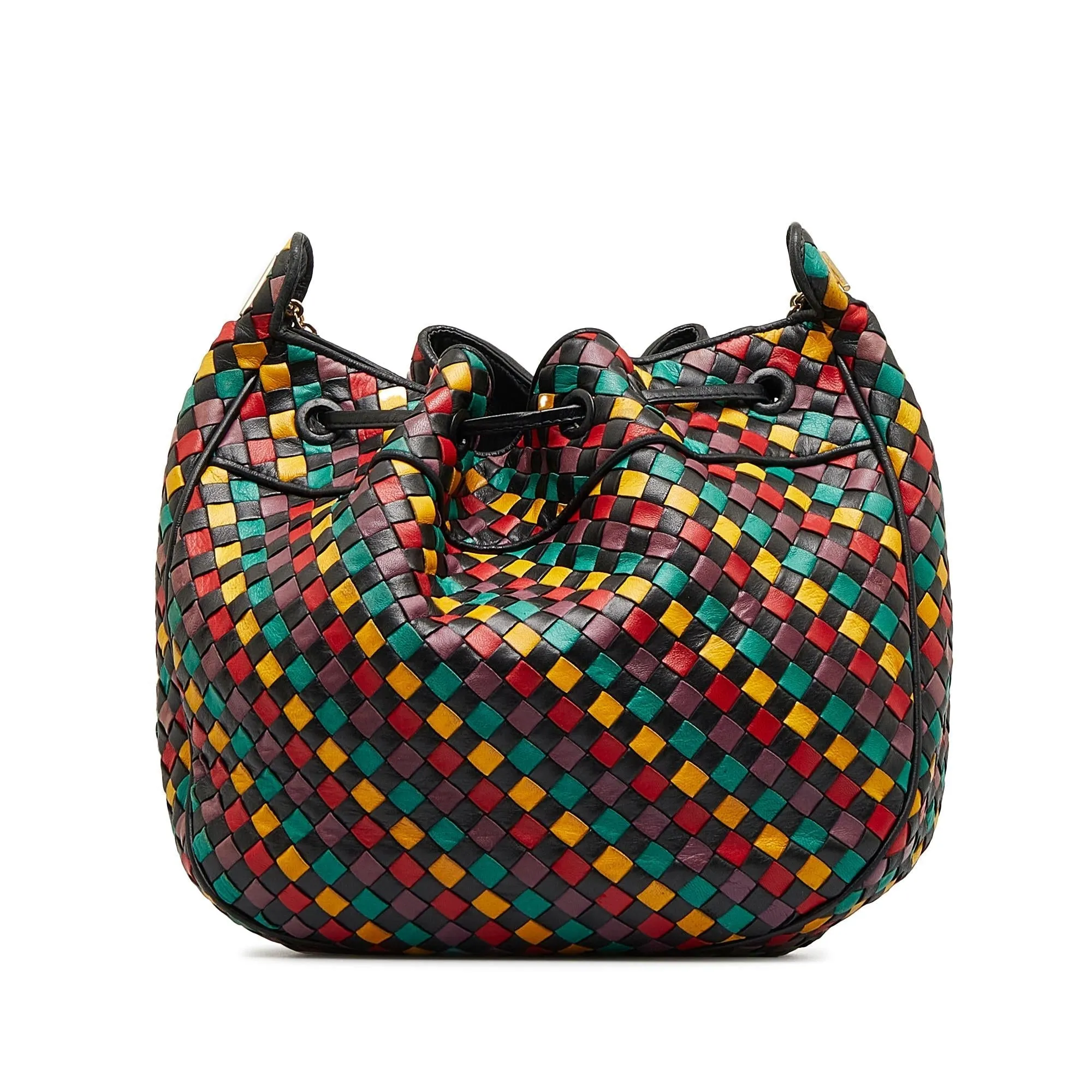 Bottega Veneta Intrecciato Multicolor Bucket (SHG-3YshaE)