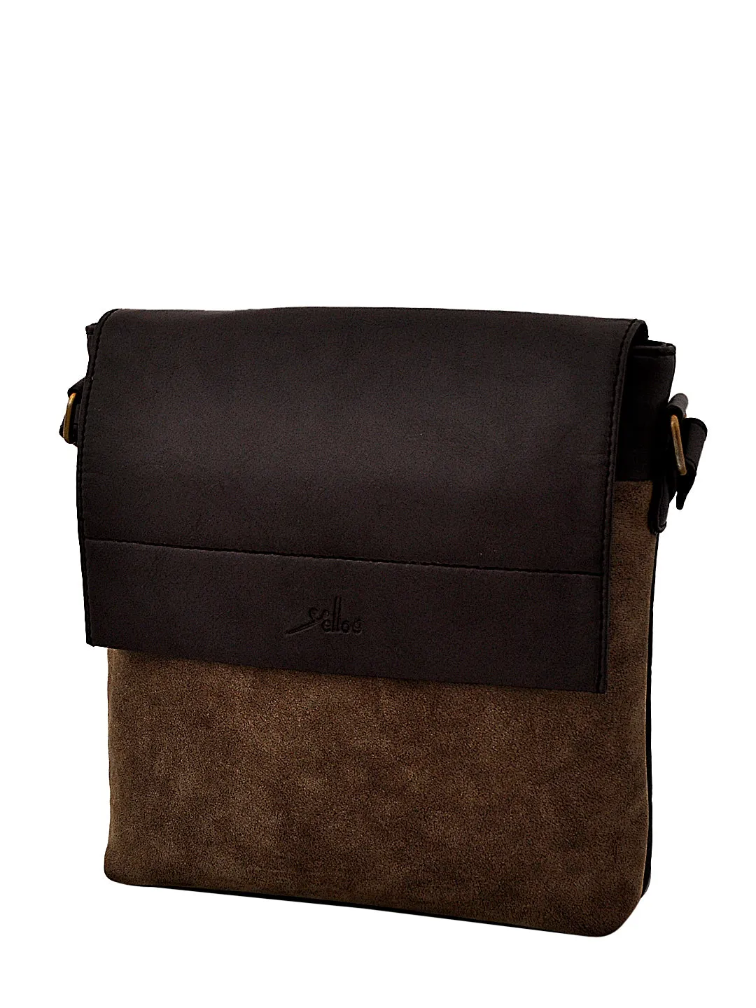 Brown Trendy Messenger Bag Men