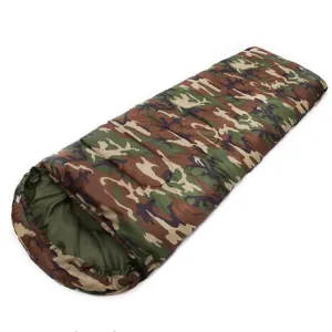 Camping sleeping bag  envelope style camouflage