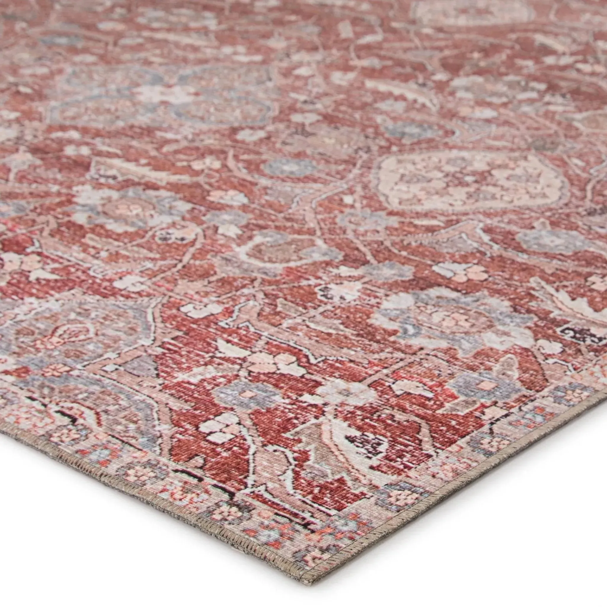 Chateau CHT02 Red/Gray Rug