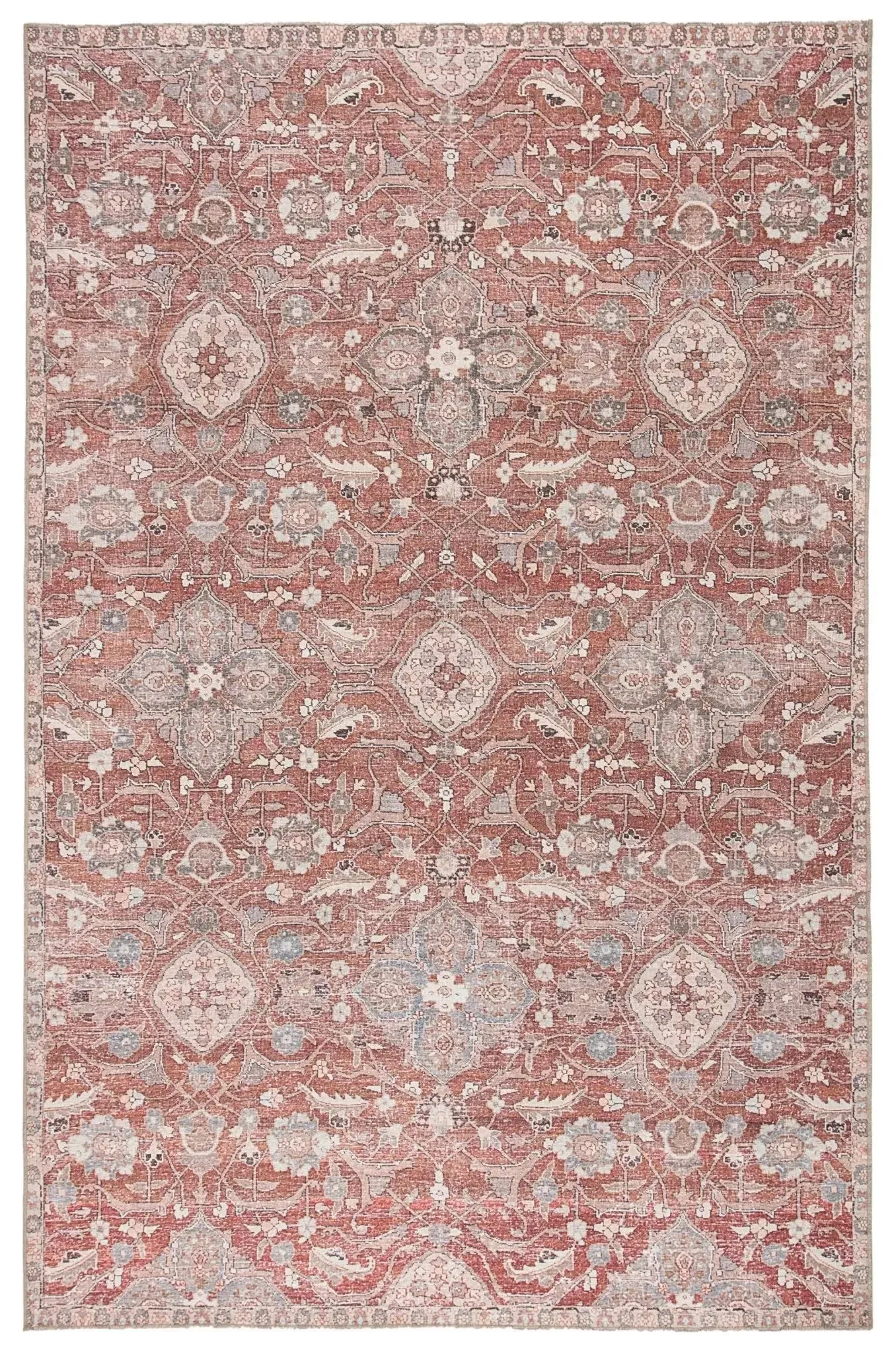 Chateau CHT02 Red/Gray Rug