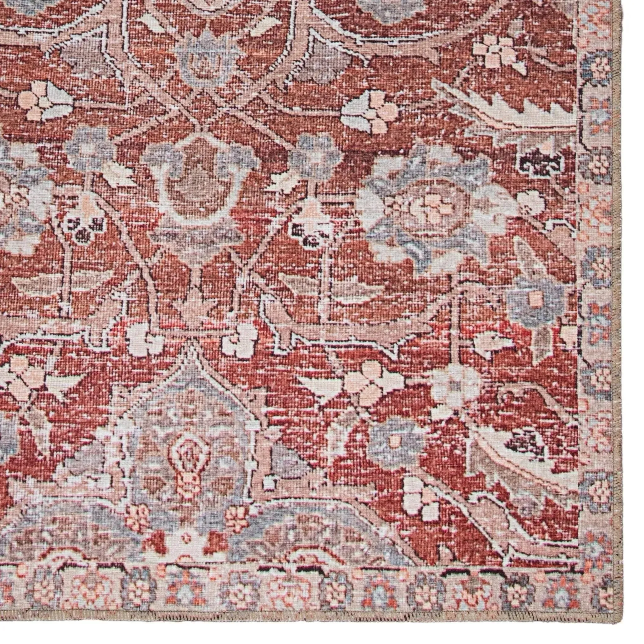 Chateau CHT02 Red/Gray Rug