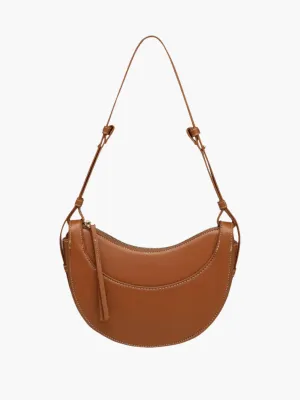 Classic Saddle Leather Crescent Bag