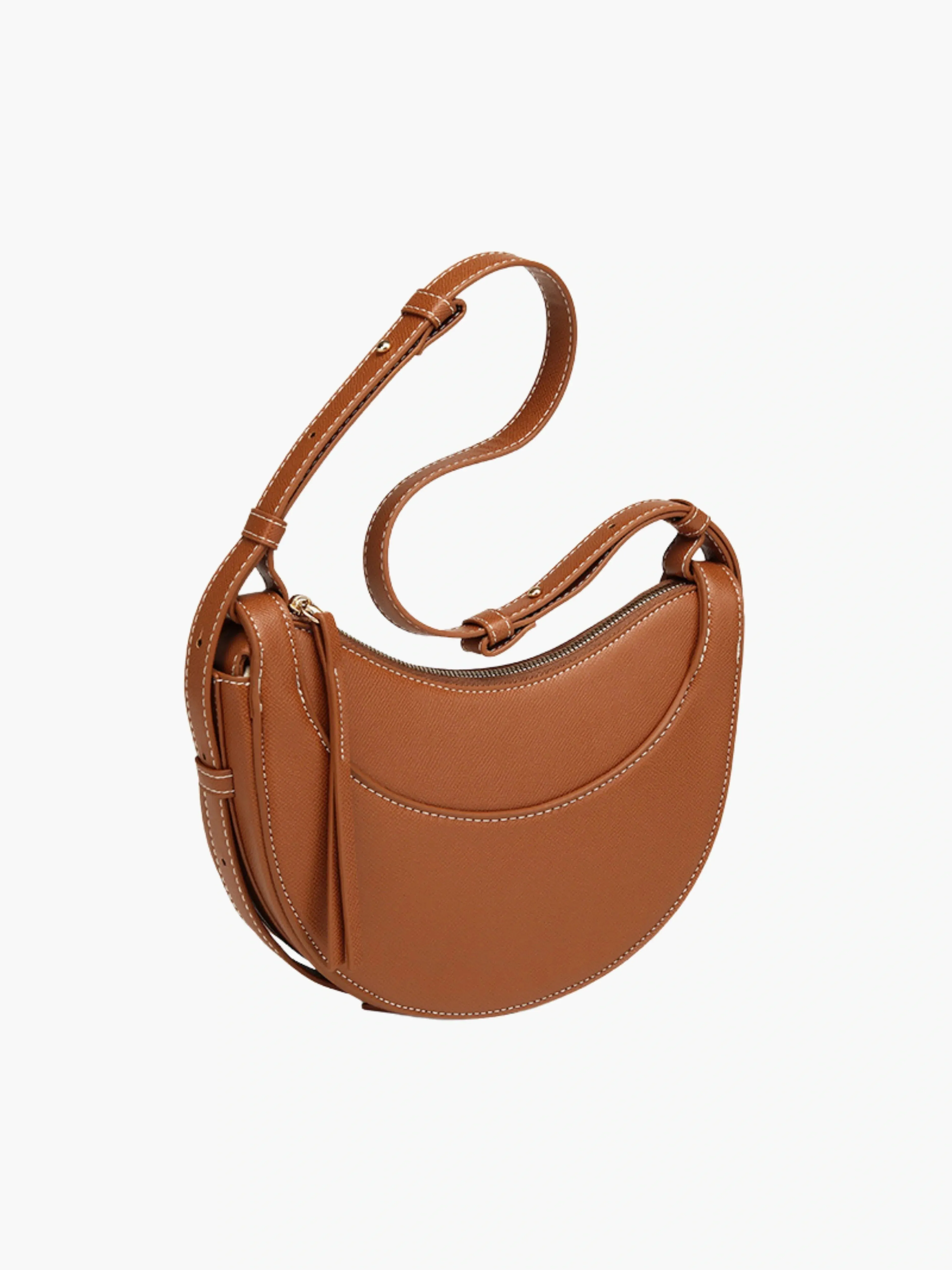 Classic Saddle Leather Crescent Bag