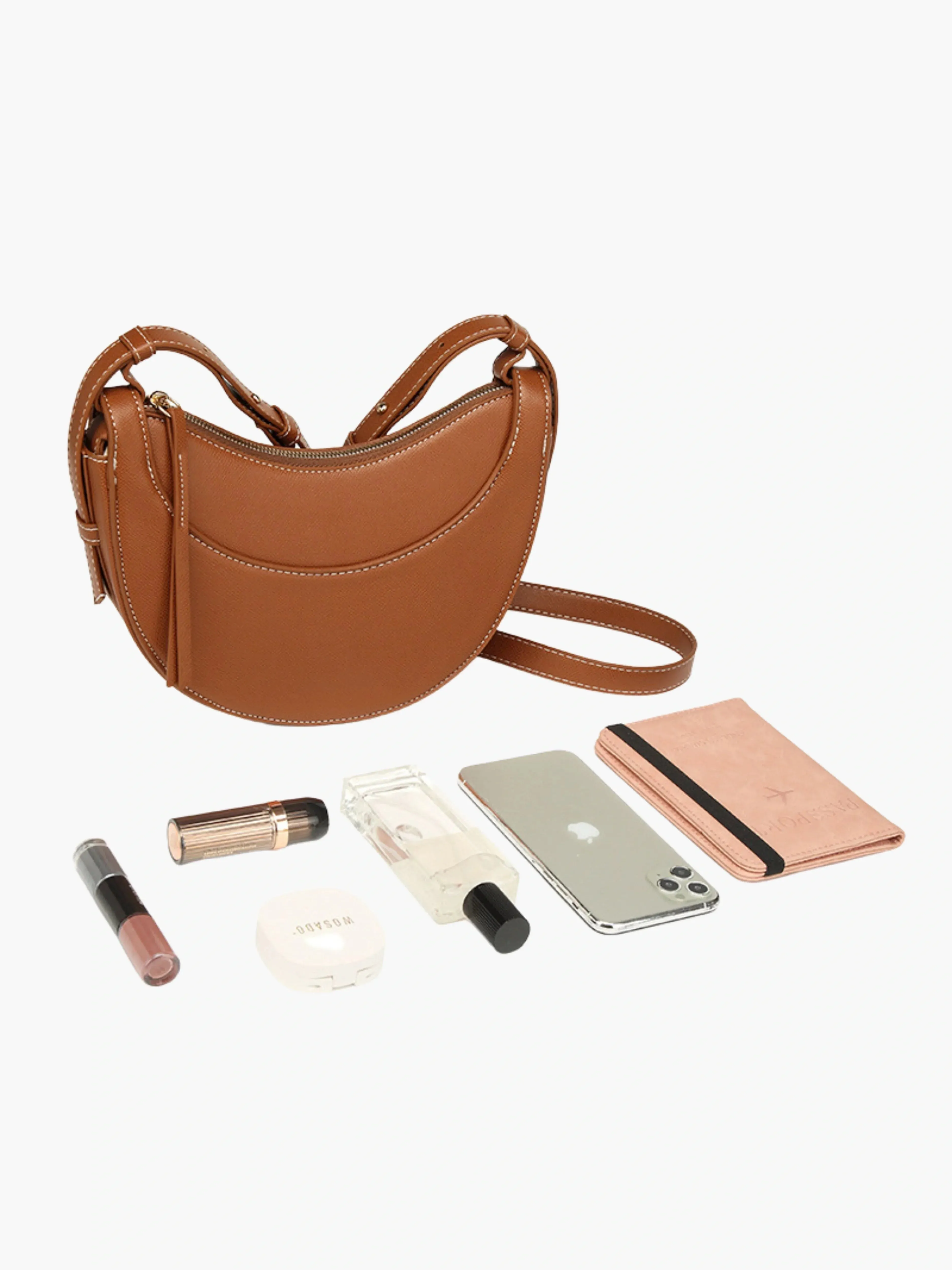 Classic Saddle Leather Crescent Bag