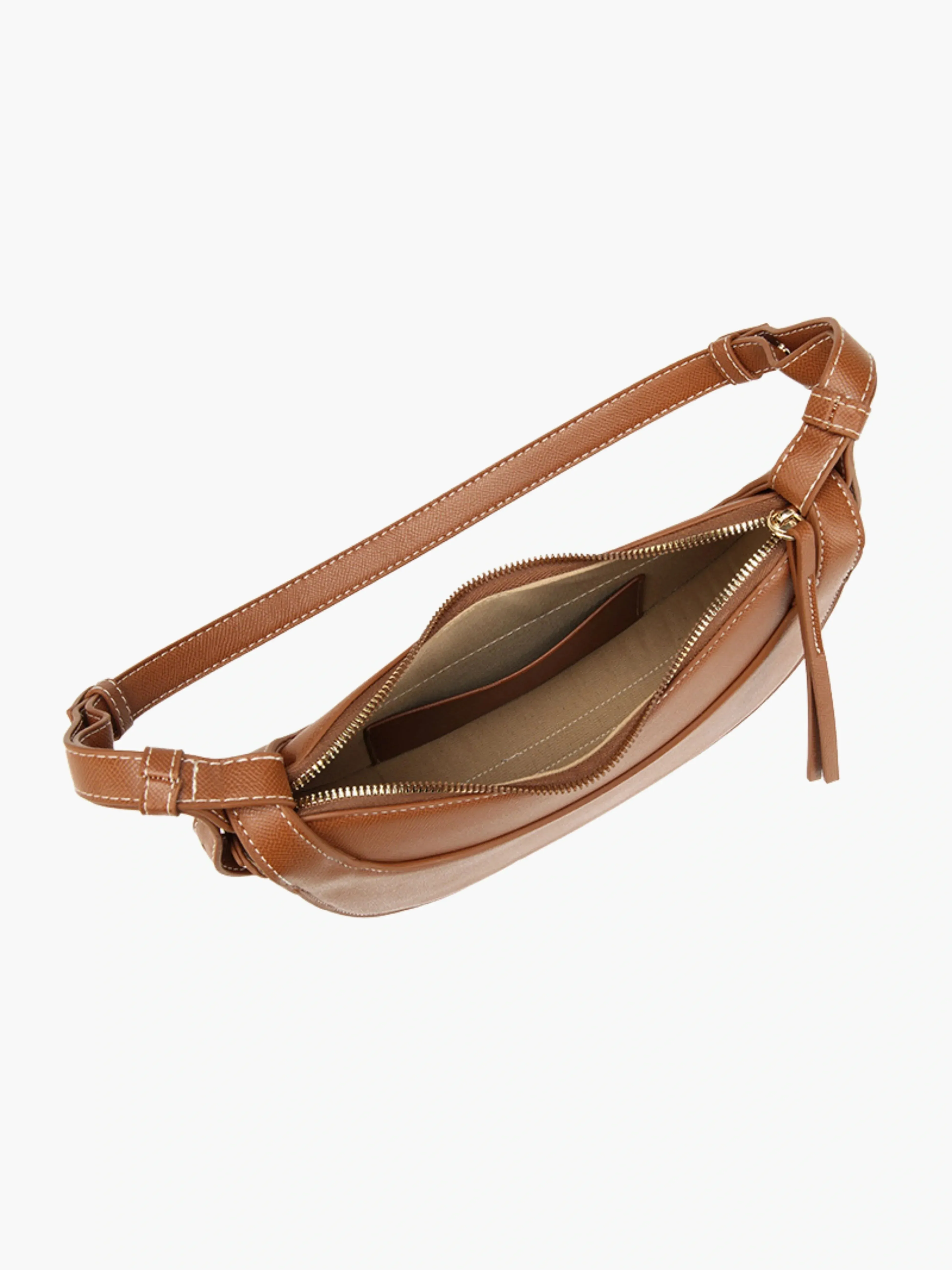 Classic Saddle Leather Crescent Bag