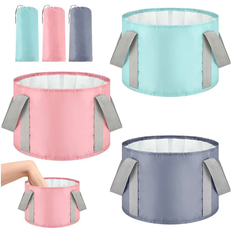 Collapsible Portable Foot Soak Tub Soaking Bath Basin Water Container