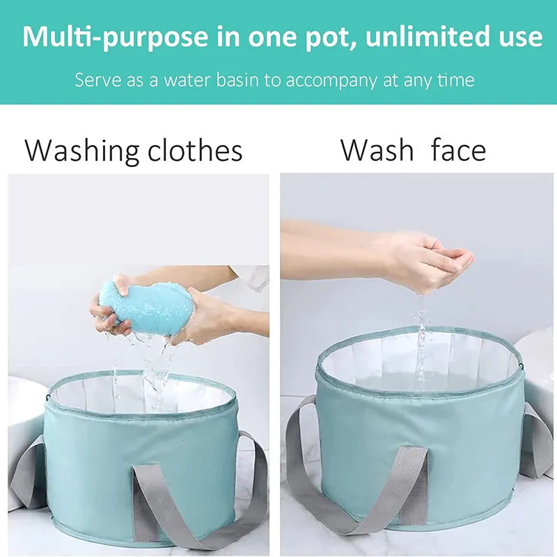 Collapsible Portable Foot Soak Tub Soaking Bath Basin Water Container