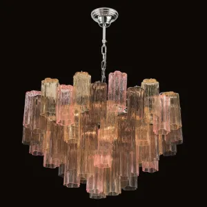 Coloured Murano Modern Mid Century Tronchi Chandelier