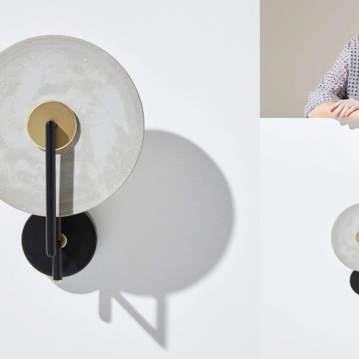 Contemporary Disc Wall Light