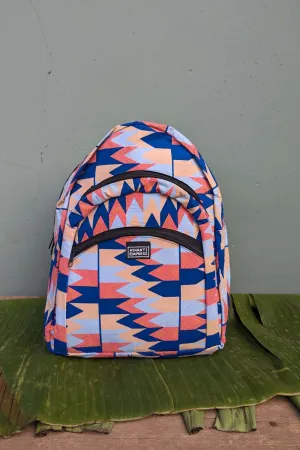 Cream Tea Pink Kente Backpack