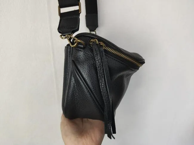 Crossbody Black Leather Bag Womens Black Cross The Body Bag Black Leather Bag Crossbody