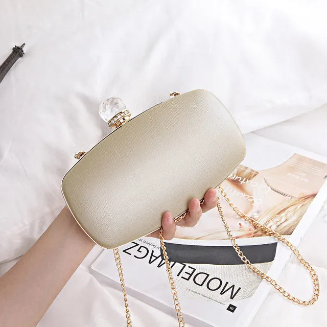 Crystal Closure Clutch Bag