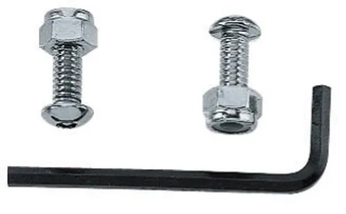 Custom Accessories 93368 Anti-Theft License Plate Fastener, Chrome, 2-Pack