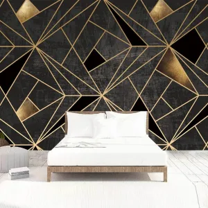 Custom Wallpaper Mural Abstract Art Geometric Pattern (㎡)