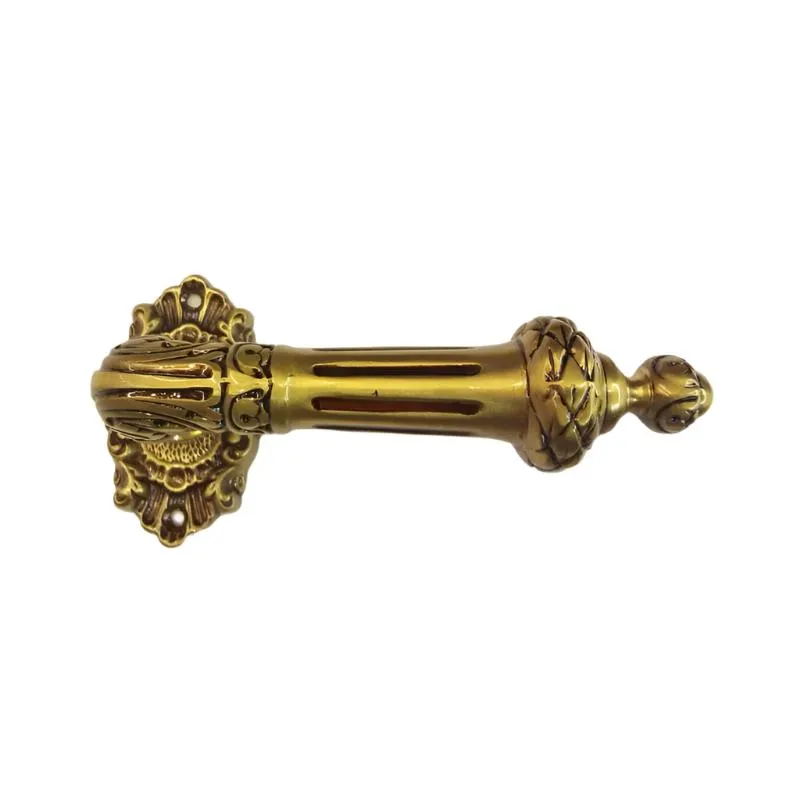 Door Handle Antique Brass Gold