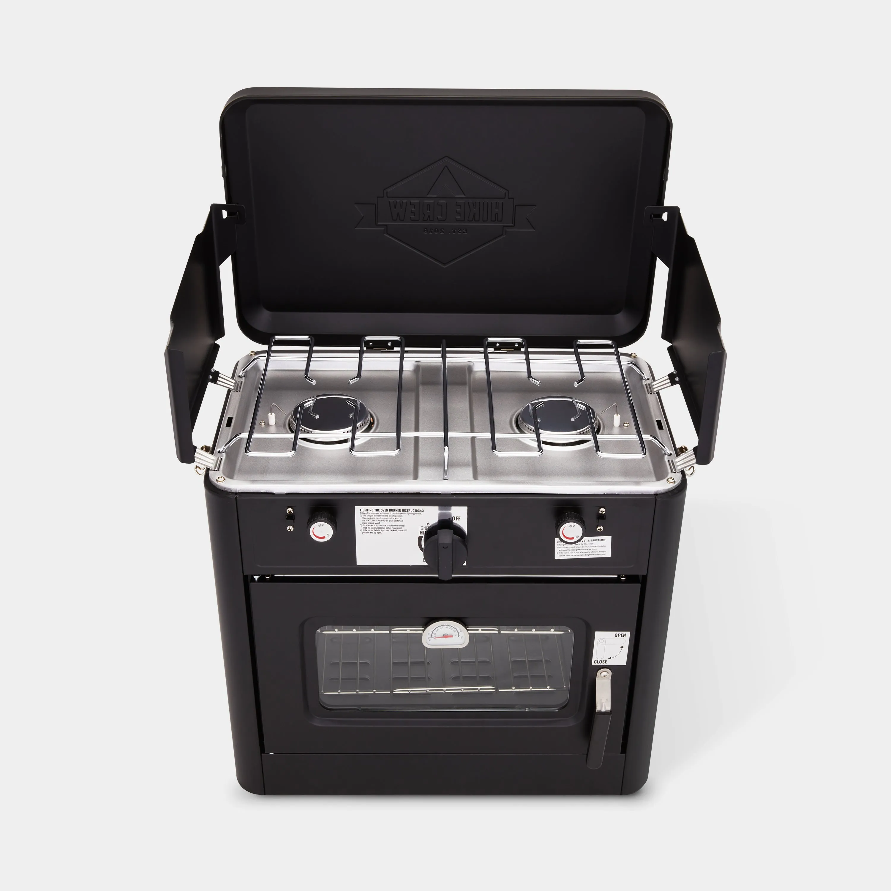 Dual Burner Camping Oven with Carrying Bag