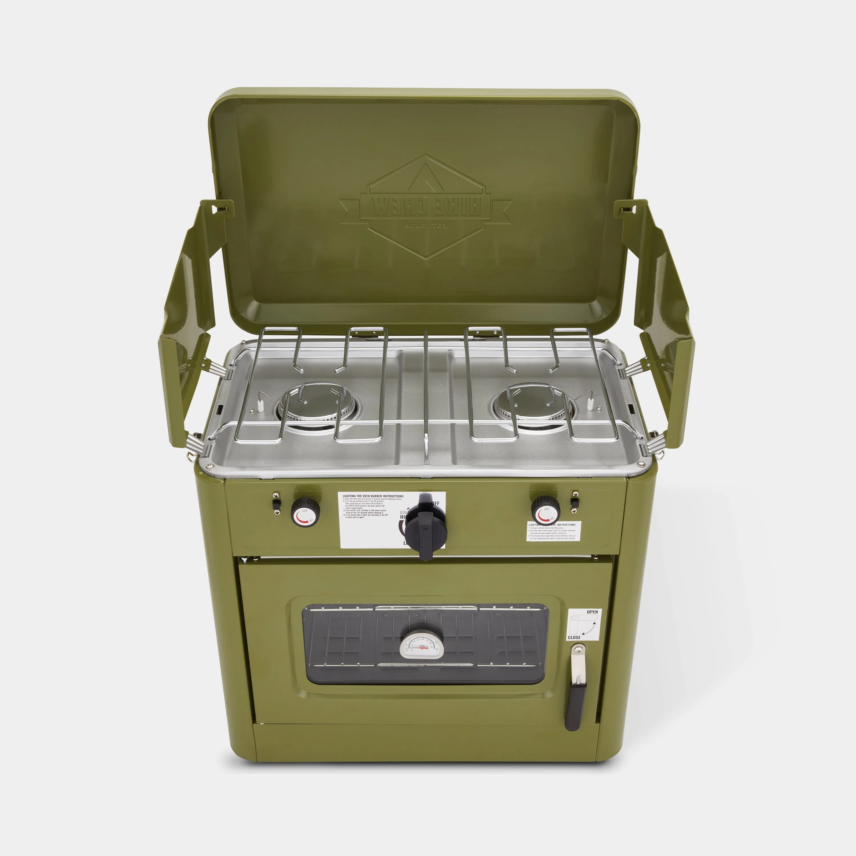 Dual Burner Camping Oven with Carrying Bag