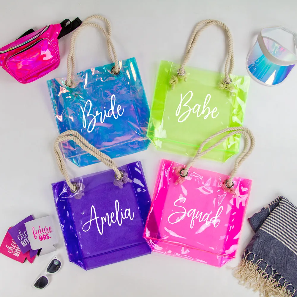 Electric Love Theme Bachelorette Tote