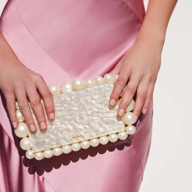 Eos Clutch | Ivory Pearl