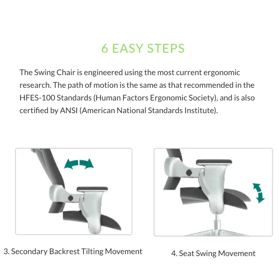 Eureka Ergonomic ERK-SC-002/SC-001 Swing High-Back Executive Swivel Office Computer Chair with Armrest