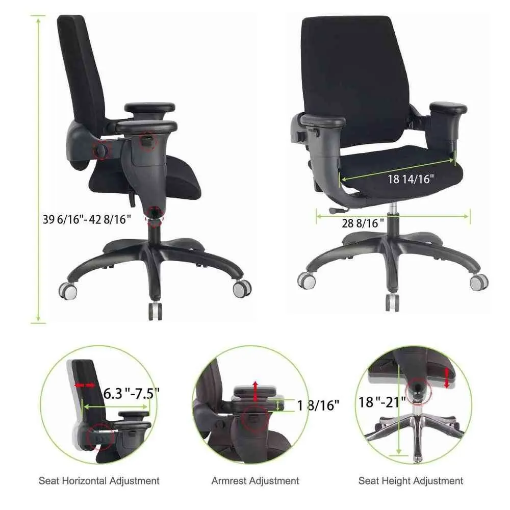 Eureka Ergonomic ERK-SC-002/SC-001 Swing High-Back Executive Swivel Office Computer Chair with Armrest