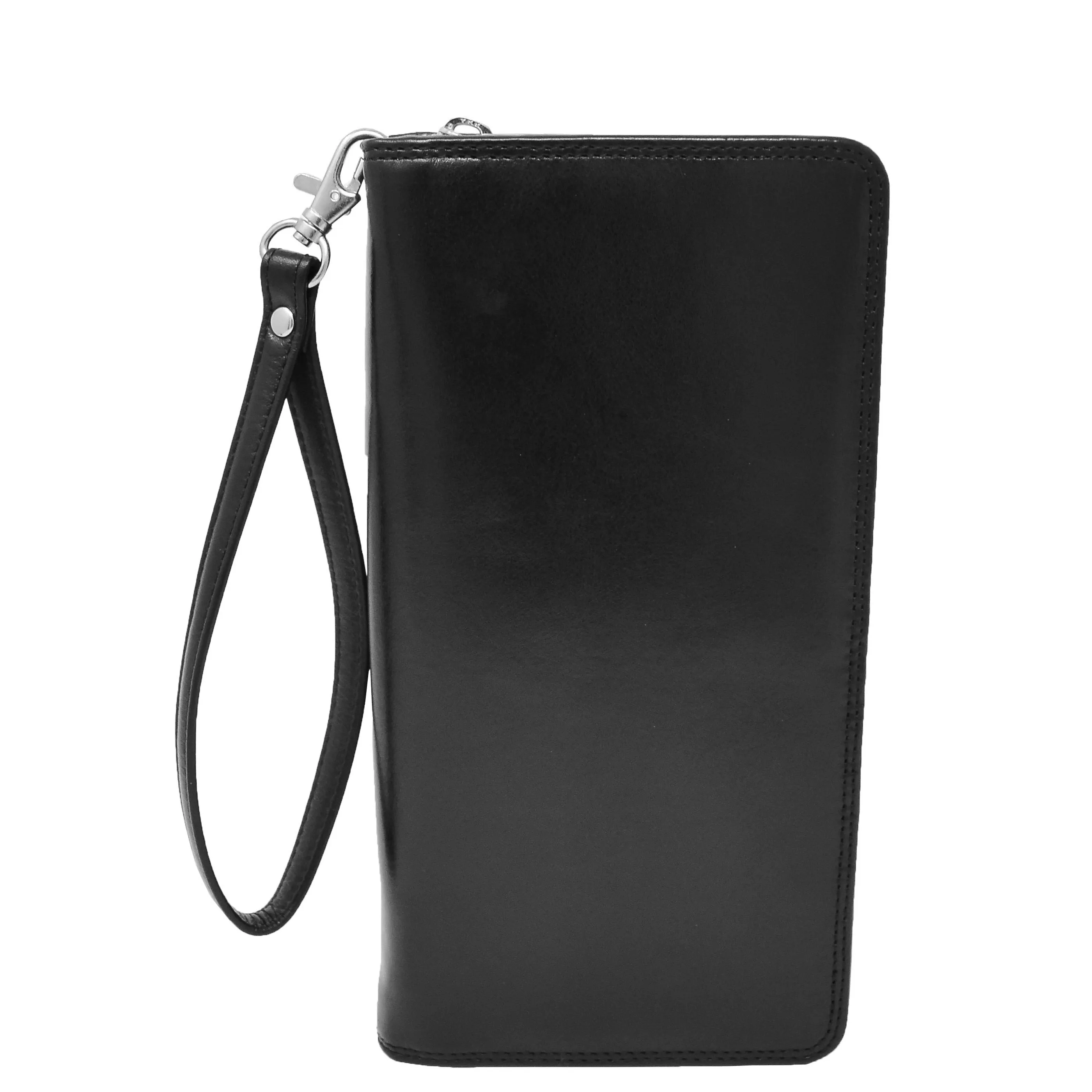 Exclusive Leather Passport Travel Wallet Hastings Black